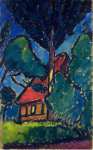 Jawlensky Alexej von Landscape with a Red Roof - Hermitage